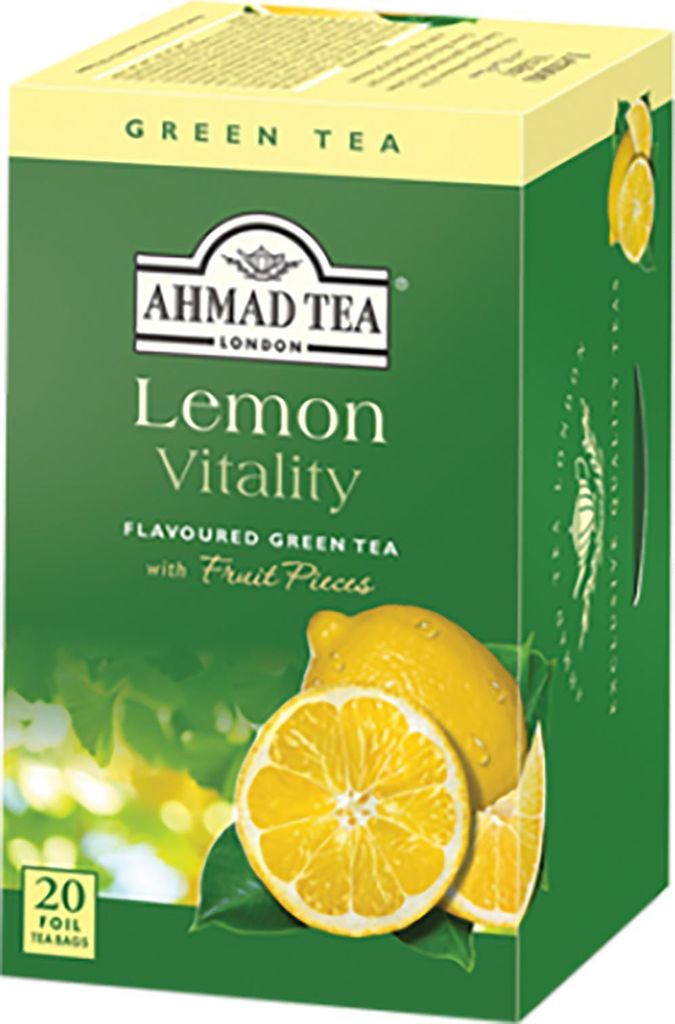 Ahmad Tea- Lemon Vitality Grner Tee 40g, 20 Beutel Produktbild 