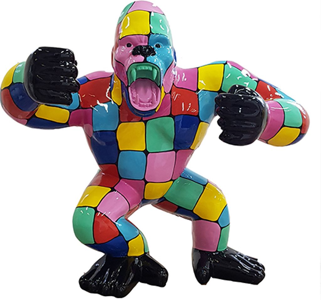 Designer Figur Statue Moderne Figuren Statuen Dekoration Deko Gorilla Garten Neu