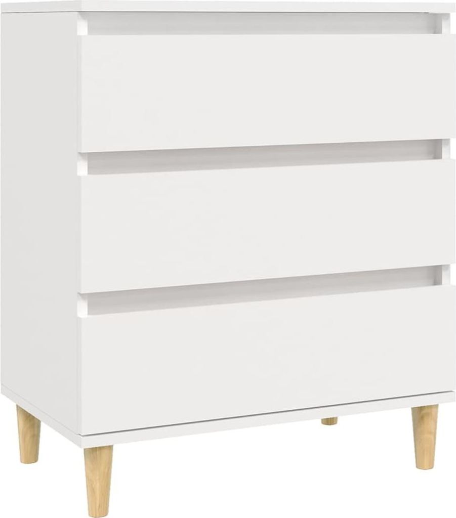vidaXL Príborník biely 60x35x70 cm Materiál dreva Obrázok produktu 