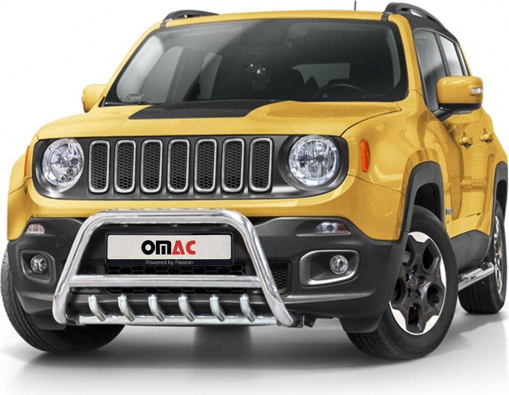 Frontbügel Frontschutzbügel für Jeep Renegade 2014-2024 mit ABE Stahl Silber