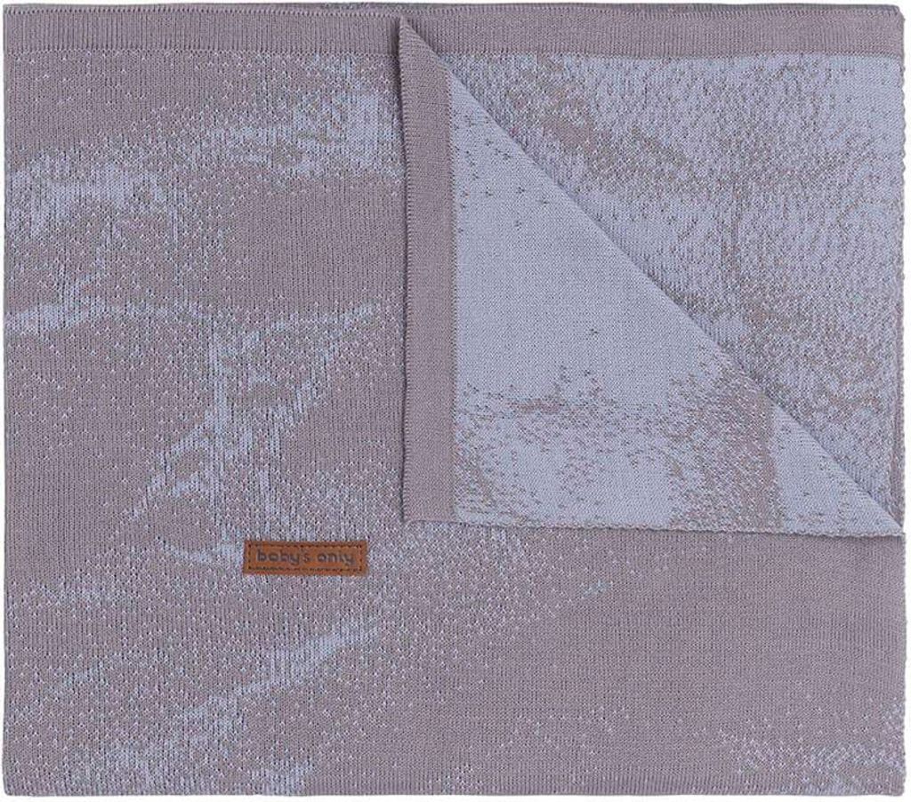 Baby's Only Babydecke Marble - Cool Grey/Lila - 70x95 cm