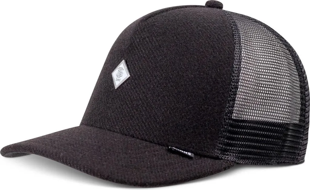 Casquette Djinns HFT Trucker Cap Fine Piqué Black - Casquette Noire Homme