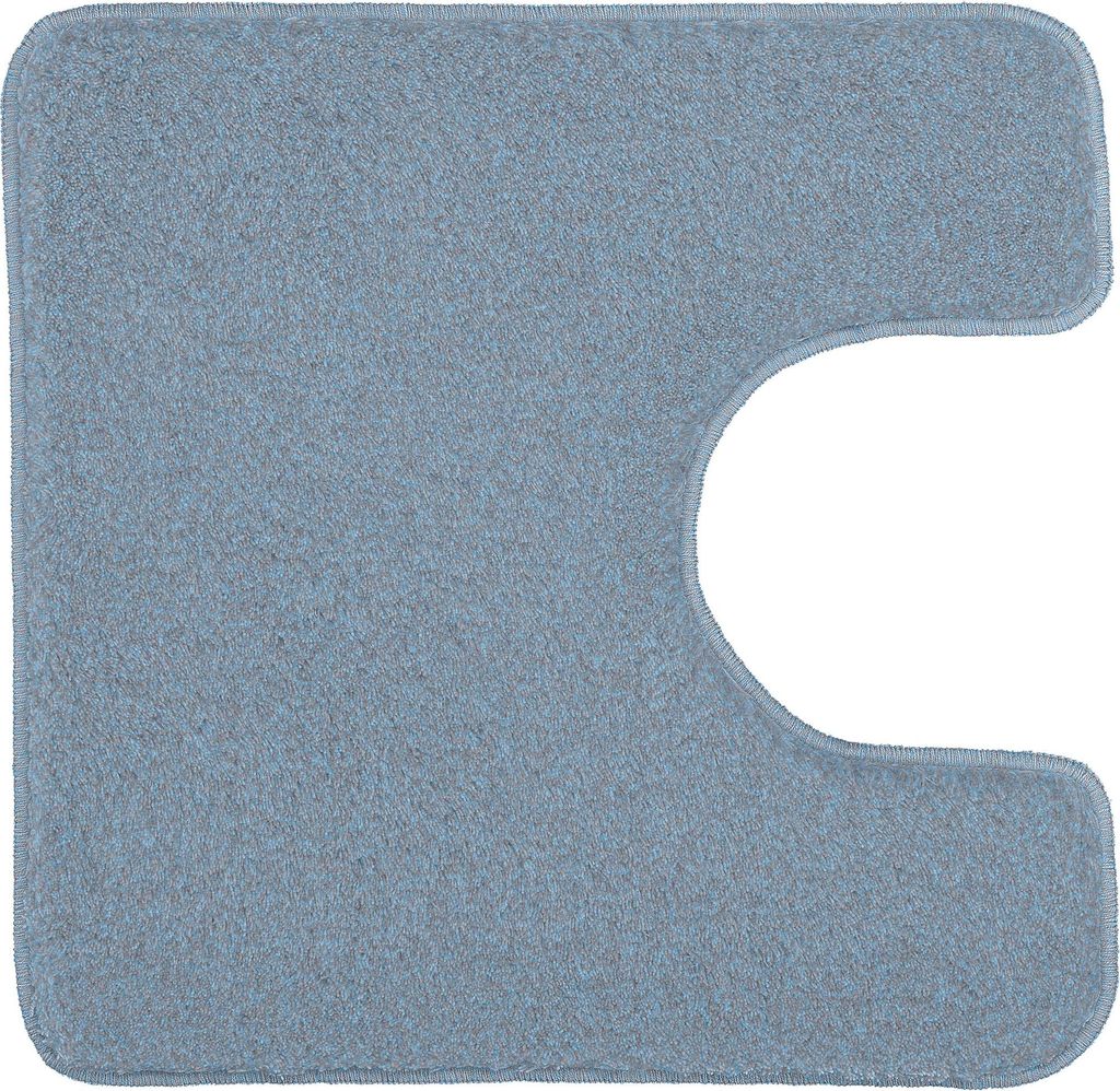 Kleine Wolke Badteppich Relax Stahlblau WC-Vorleger 55x55 Produktbild 