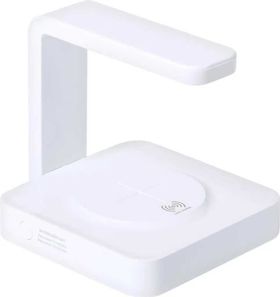 Chargeur sans fil rapide 15W et stérilisateur UV-C à spectre large