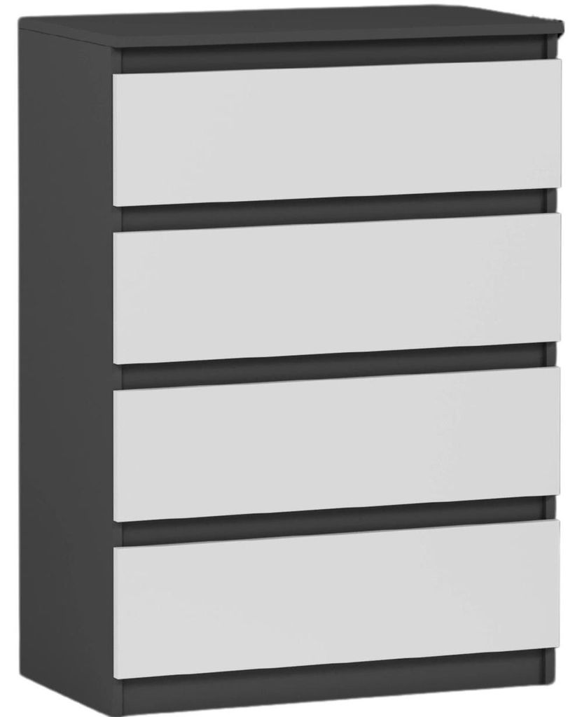 Kommode - Anthrazit Mix - 70 x 40 x 98 cm - Modern R-4