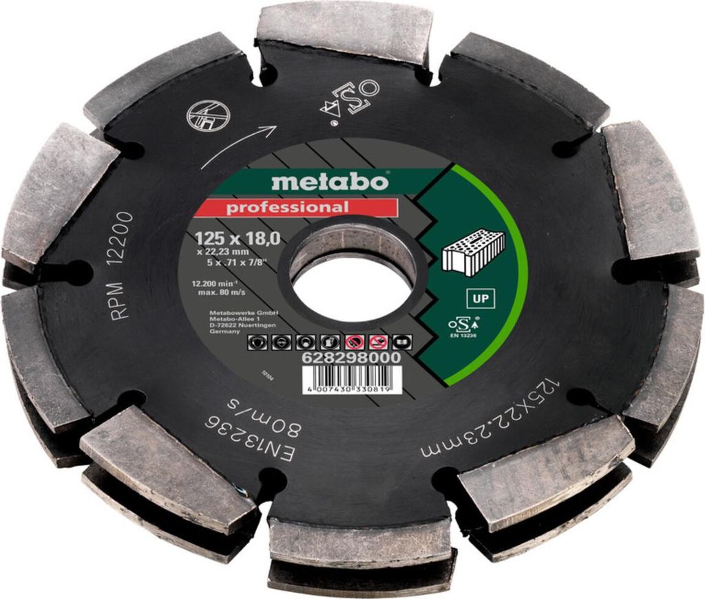 A close-up, studio shot of a diamond cutting disc.