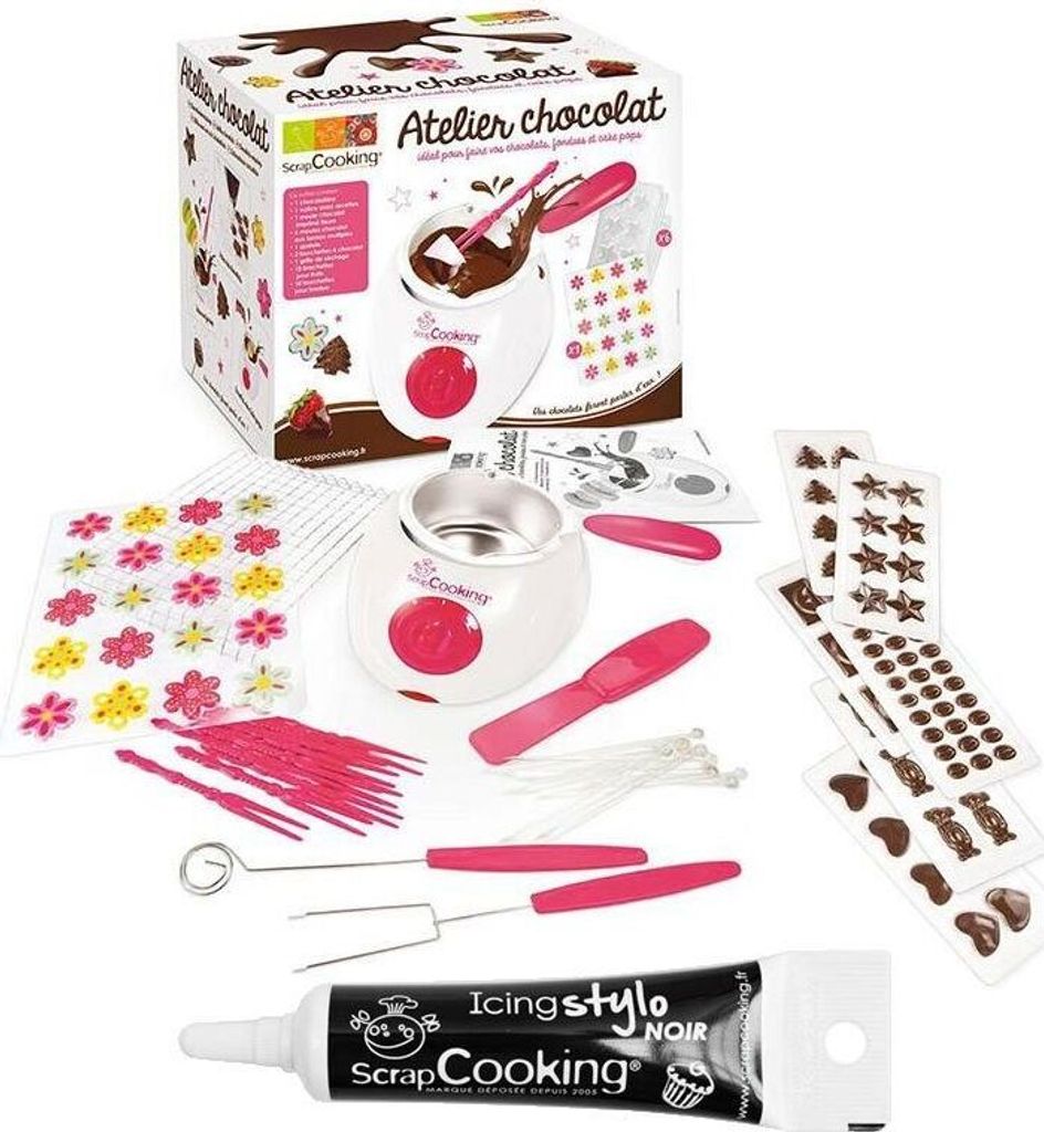 Kit für Schokoladenfondue + Icing schwarzen Stift Produktbild 