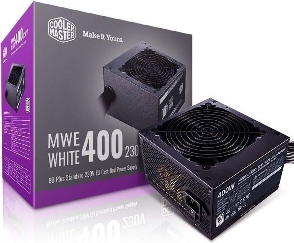 PC- Netzteil Cooler Master MWE WHITE 400W V2 retail Produktbild 