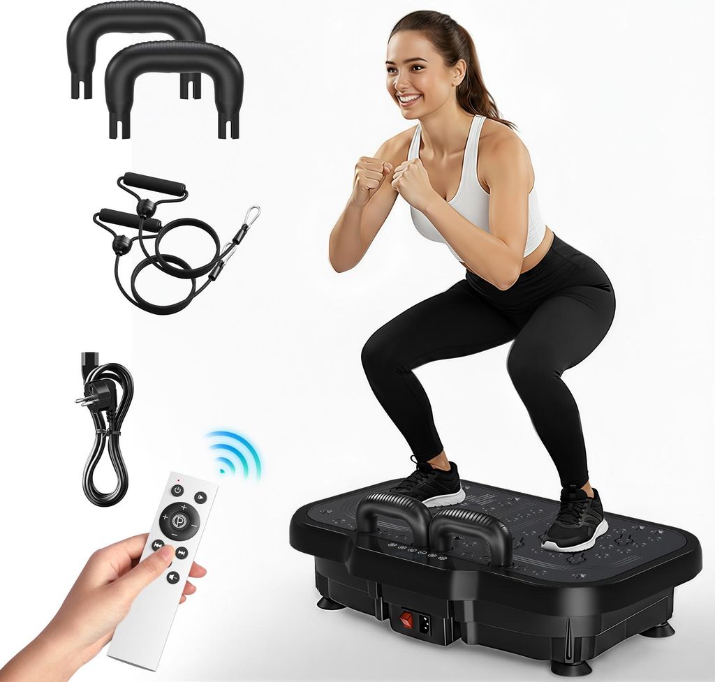 Fettverbrenner - Vibrationsgürtel Trainingsgerät - Cardio-Training - Für Beine - Mehrere Positionen - Netzbetrieben - Für Zuhause