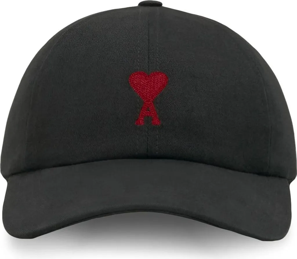 Casquette AMI PARIS Noire - Accessoire de Mode Idéal pour Look Urbain Chic