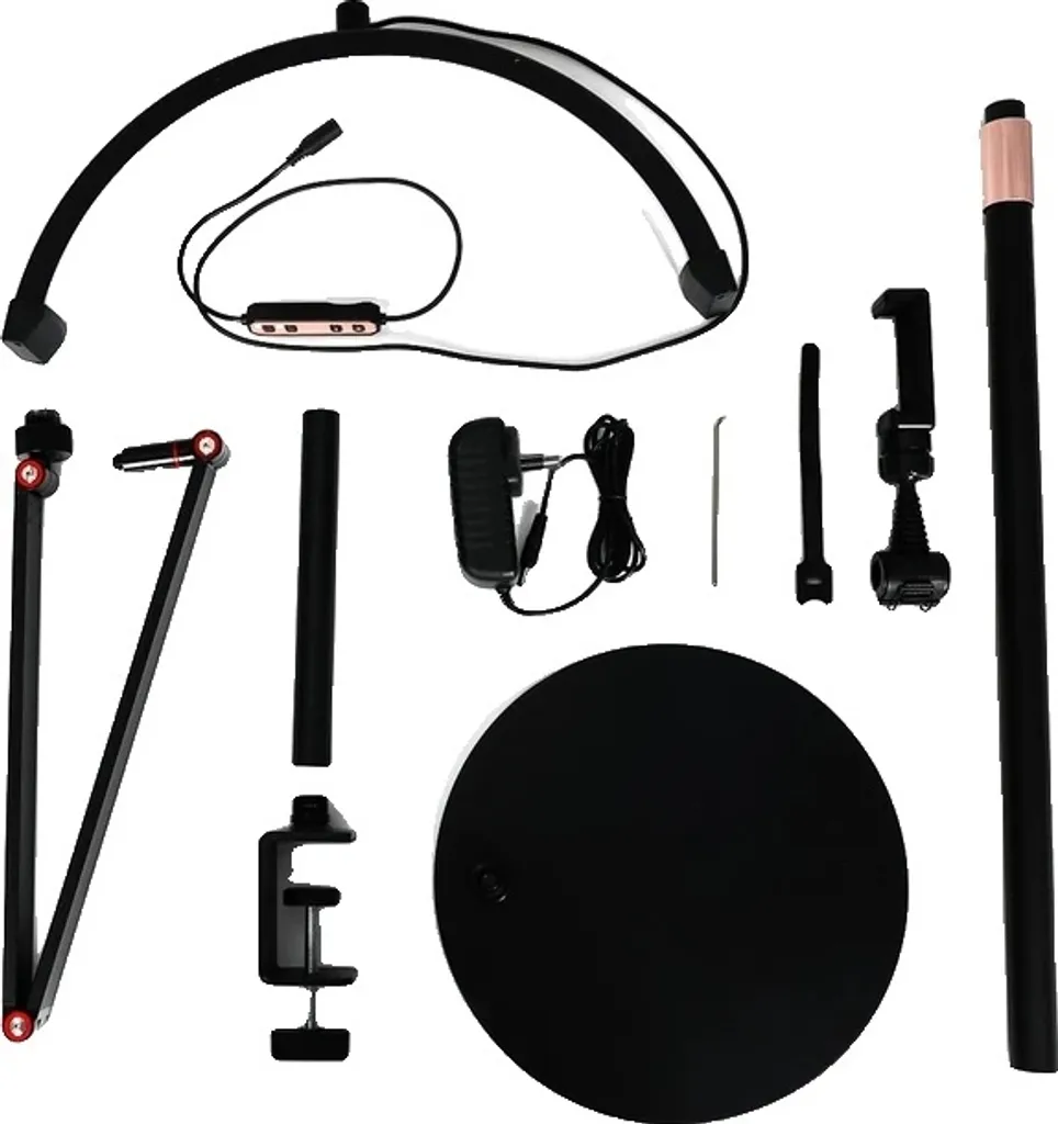 Piantana Design Minimalista Nero - Lampada Pieghevole Dimmerabile UE