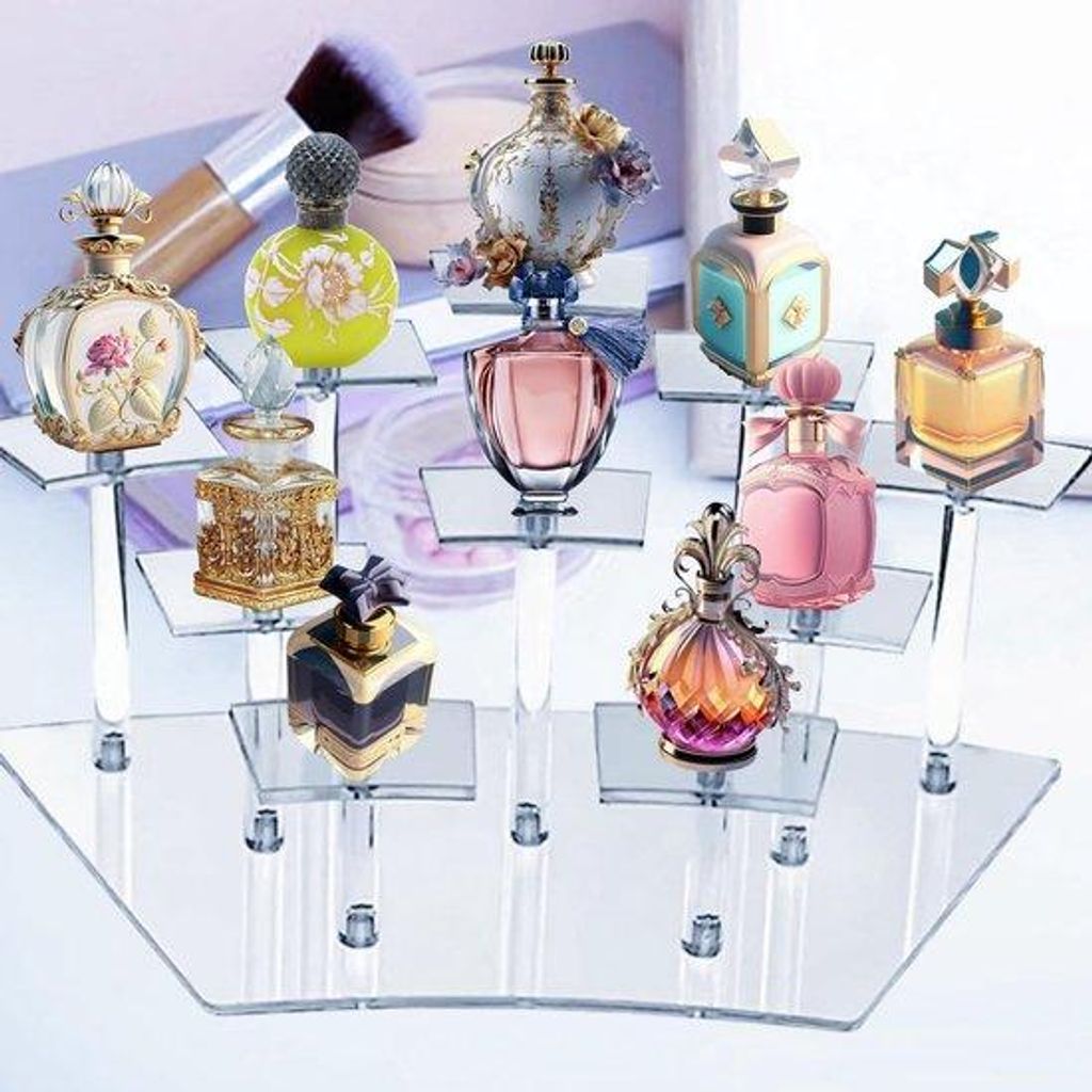Acryl-Parfum-Organizer mit Nagellak-Platz für Schmuck und Sammlerstücke