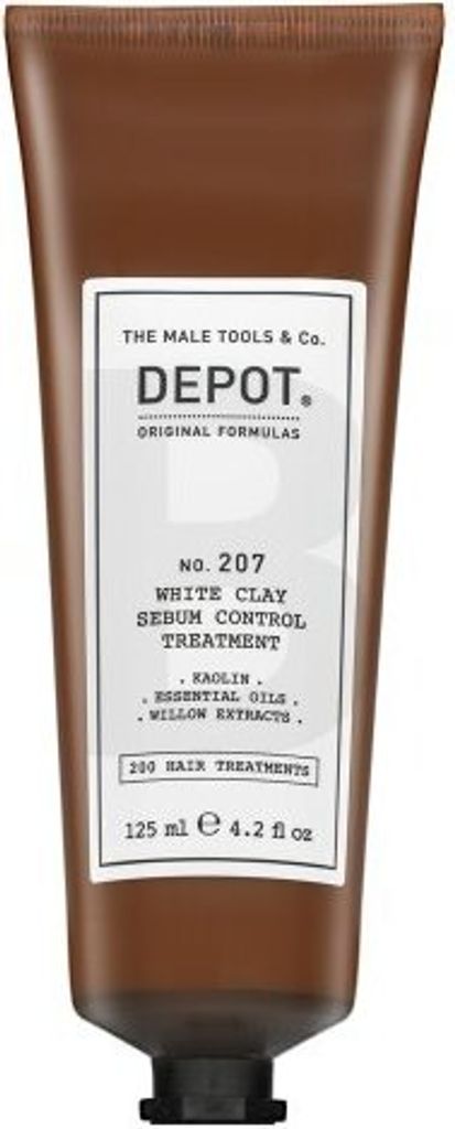 Depot No. 207 White Clay Sebum Control Treatment kräftigende Maske gegen Hautreizungen 125 ml