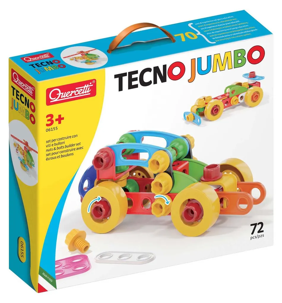 Jeu de construction Quercetti Tecno Jumbo 72 pièces - Kit d'assemblage - 9