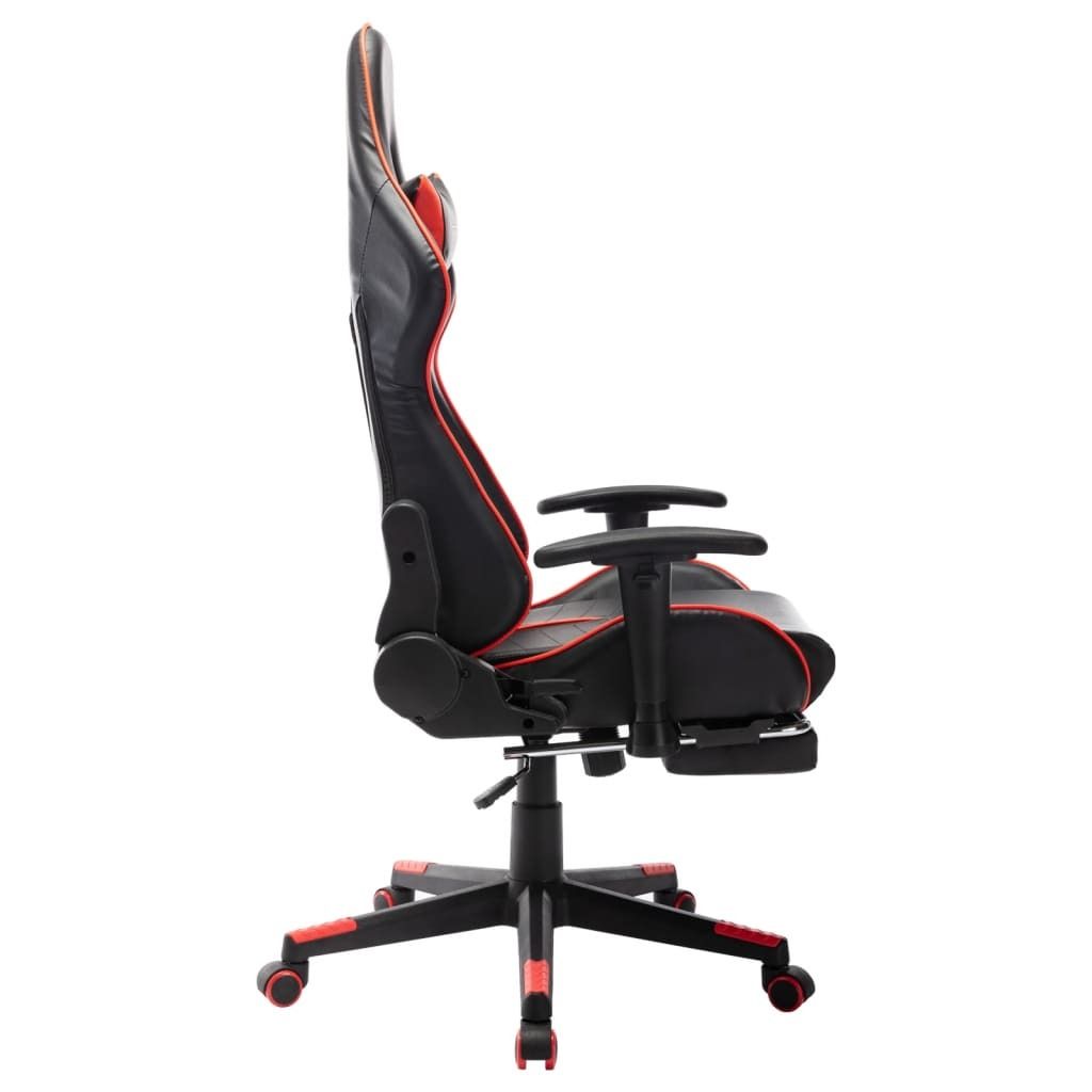 "SALE 2026"Bürostühle - Rot Gaming-Stuhl mit Fußstütze Schwarz und Rot Kunstleder Stabli Möbel6554422