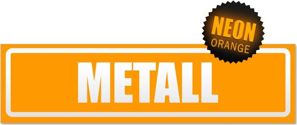 METALL invertiert Magnetschild Schild magnetisch