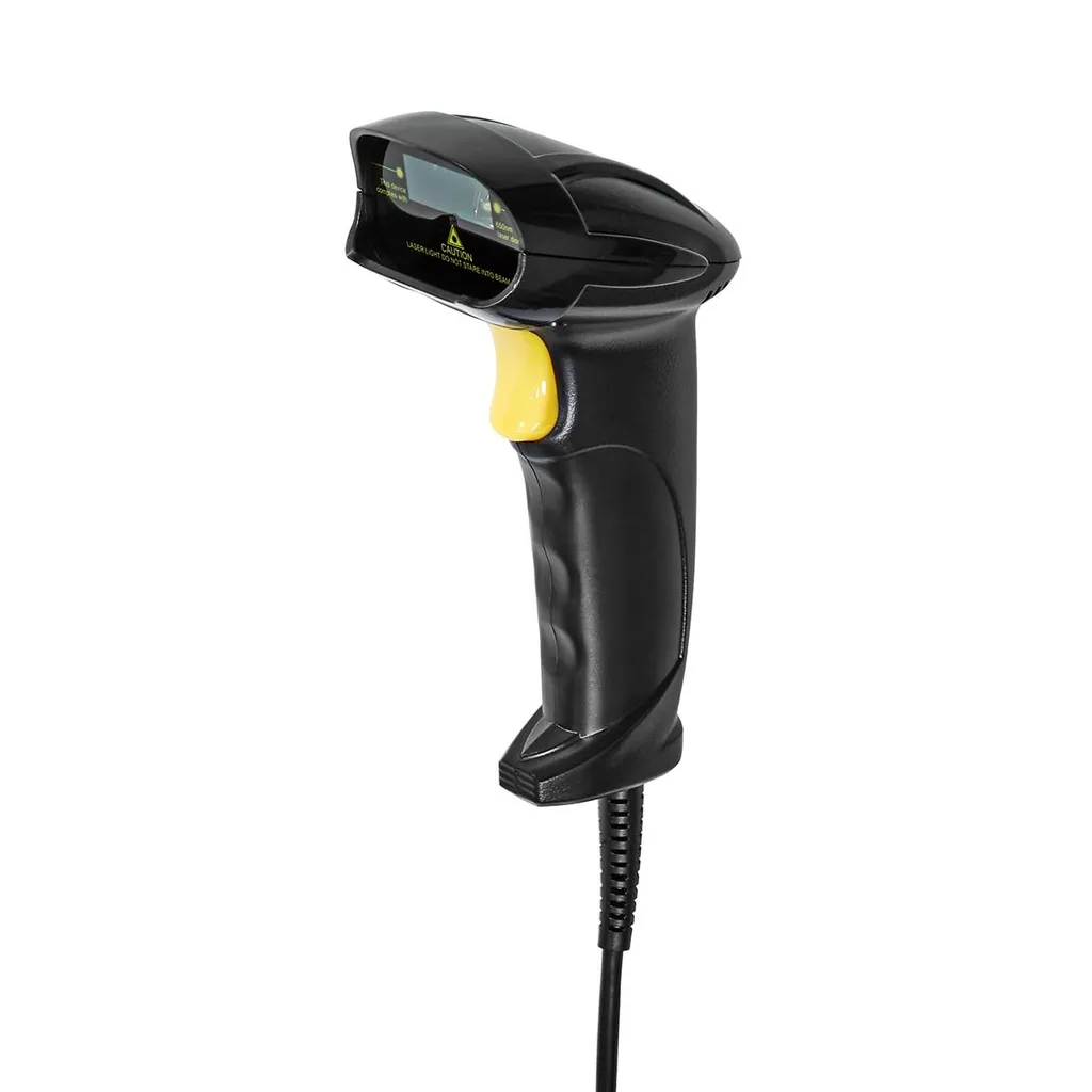 Lettore Barcode 1D Laser Cablato USB 2.0 - Scanner Industriale per Inventario