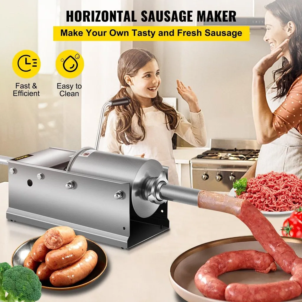 Machine à farcir les saucisses manuelle 3L Inox pour charcuterie - 2