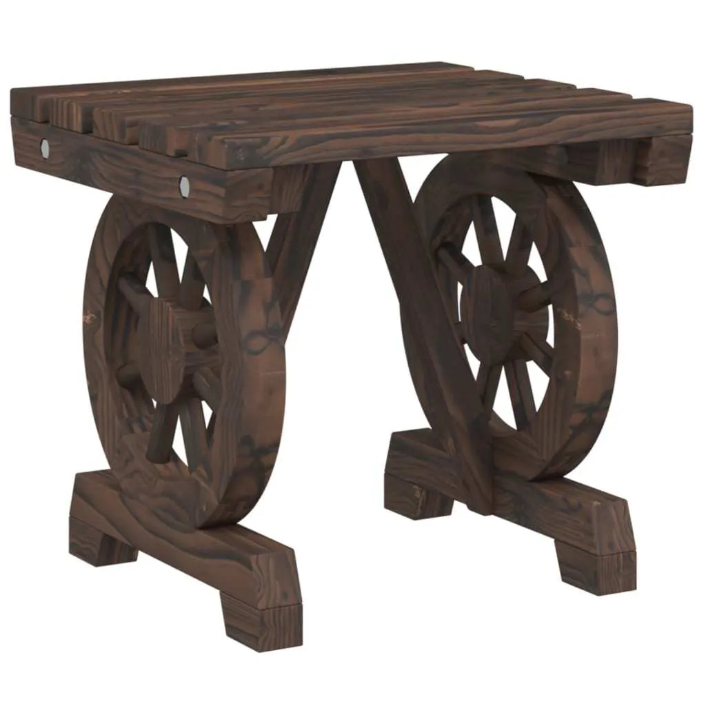 Pouf da Giardino in Legno Massello di Abete 40x36,5x38,5 cm - Arredo Esterno