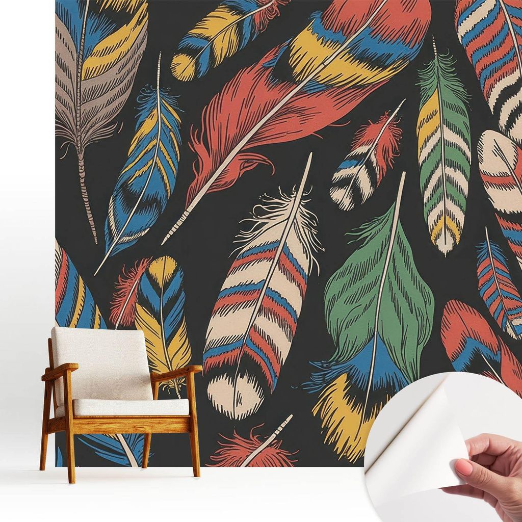 Fototapete selbstklebend - 250x250 cm - Tapete - Wandtapete - Wandbilder - Klebefolie - Dekofolie - Tapete Folie - Wand - Dekoration - Wohnzimmer -...