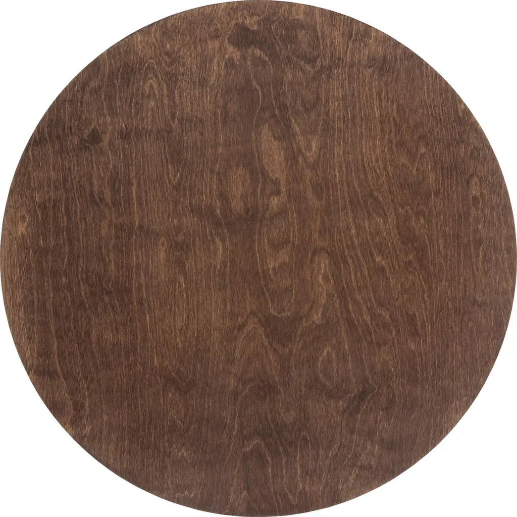 Luminaire mural design circulaire en bois foncé RING TIMBER 50 cm 16W
