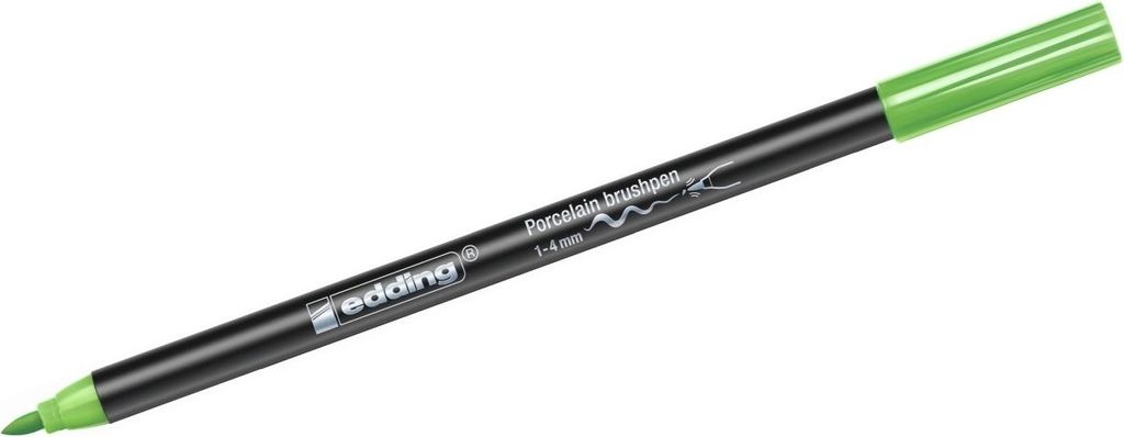 Porzellan-Pinselstift edding 4200 1-4mm hellgrün Packung mit 10 Stück