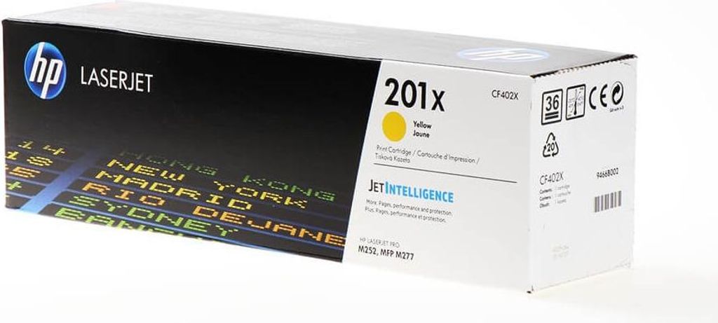 HP Toner 201X CF402X Gelb für Farblaserjet Pro M-Serie Produktbild 
