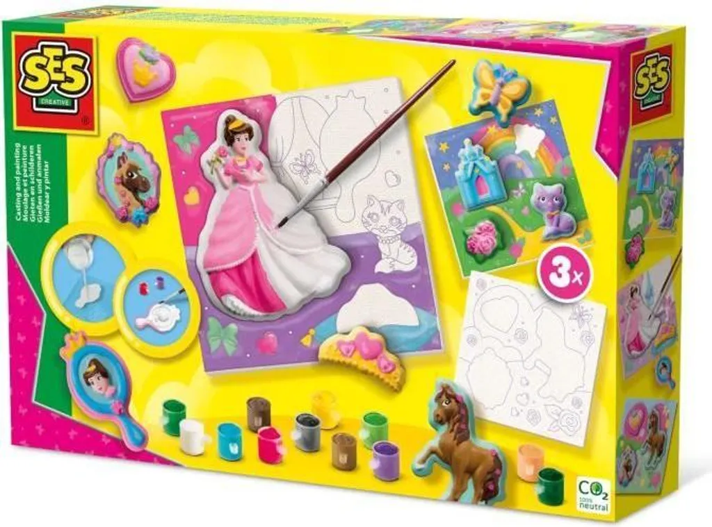 Smowo® Kit Figure In Gesso Farfalle Da Dipingere | Set Creativo Per Bambini 10 Stampi Con Magneti | Regalo Fai Da Te Per Ragazze
