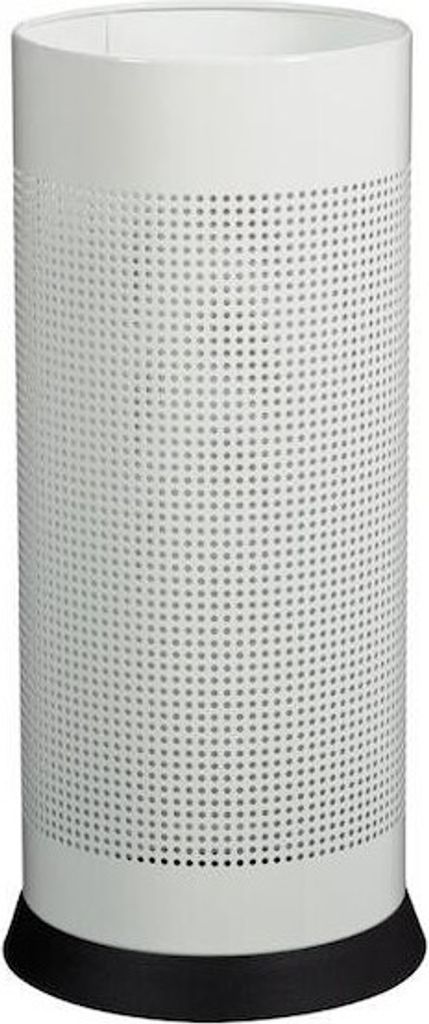 Rossignol Kipso Schirmständer 28 Liter mit gelochtem Korpus aus Stahl, Farbe:Weiß