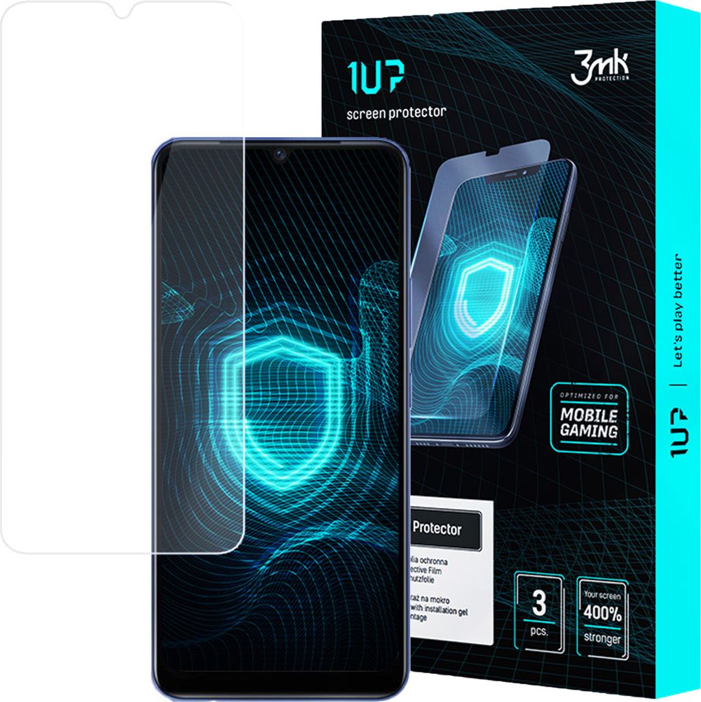 3mk Display Schutzfolie 1UP für Vivo V21e transparent Gaming (3 Stück)