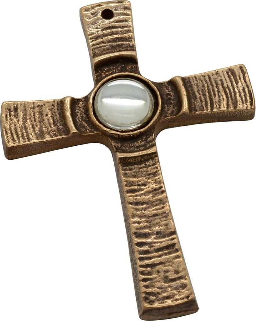 Kommunion Konfirmation Kreuz Anhänger Bronze Wandkreuz Produktbild 