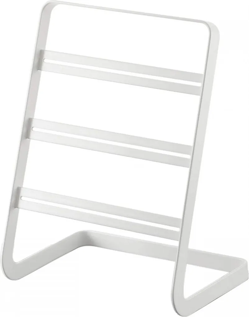 Support de boucles d'oreilles Yamazaki Tower blanc en acier design