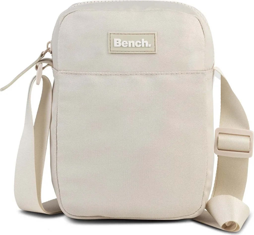 Borsa Bench Nova Nature Beige | Tracolla Nylon Leggera 14x19 cm