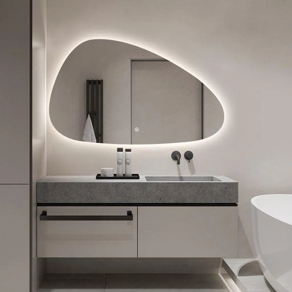 Miroir FENOMÉ Delafon Florence Organique 50x80cm LED & Antibuée