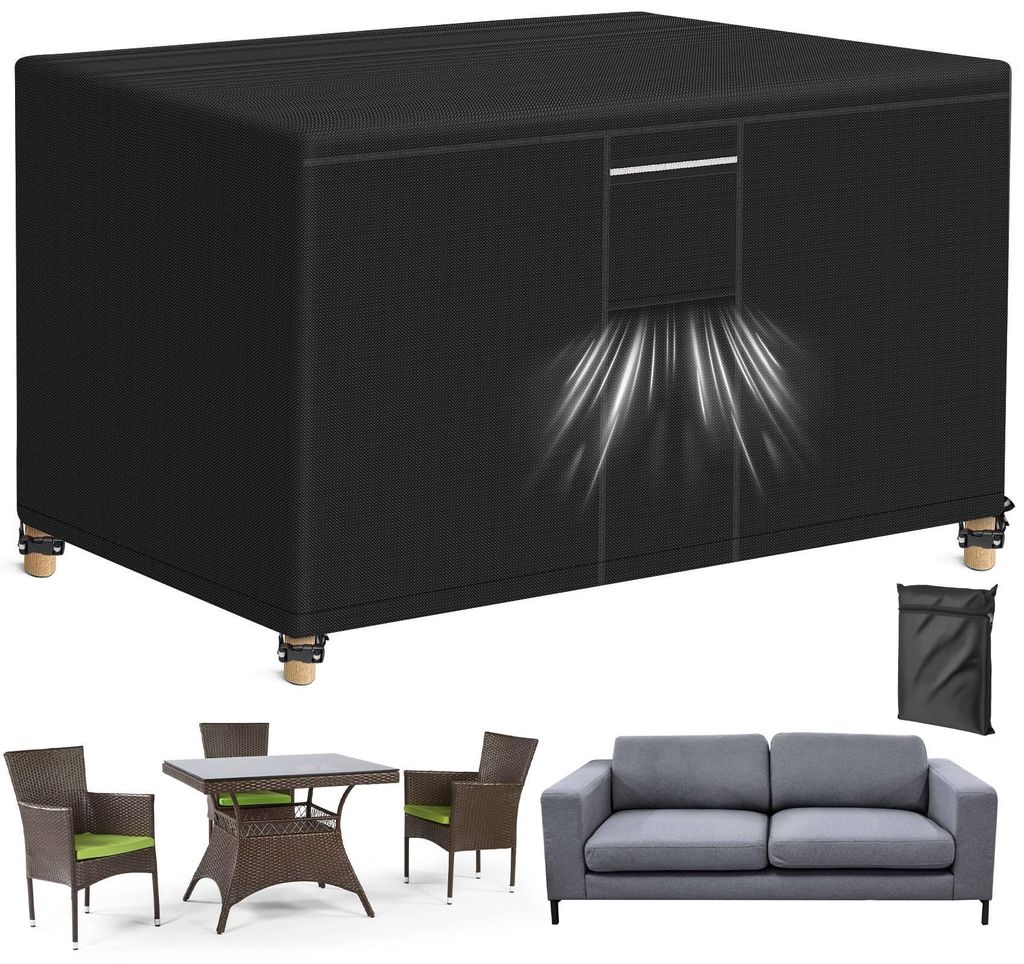 Schutzhülle Wasserdicht, Gartenbank Abdeckung 180x120x74cm, Produktbild 