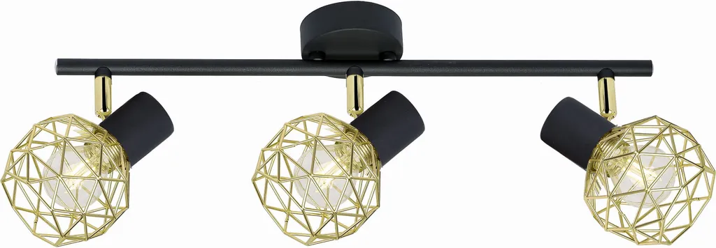 Plafonnier ACROBAT noir 93-66640 idéal pour éclairer un salon design