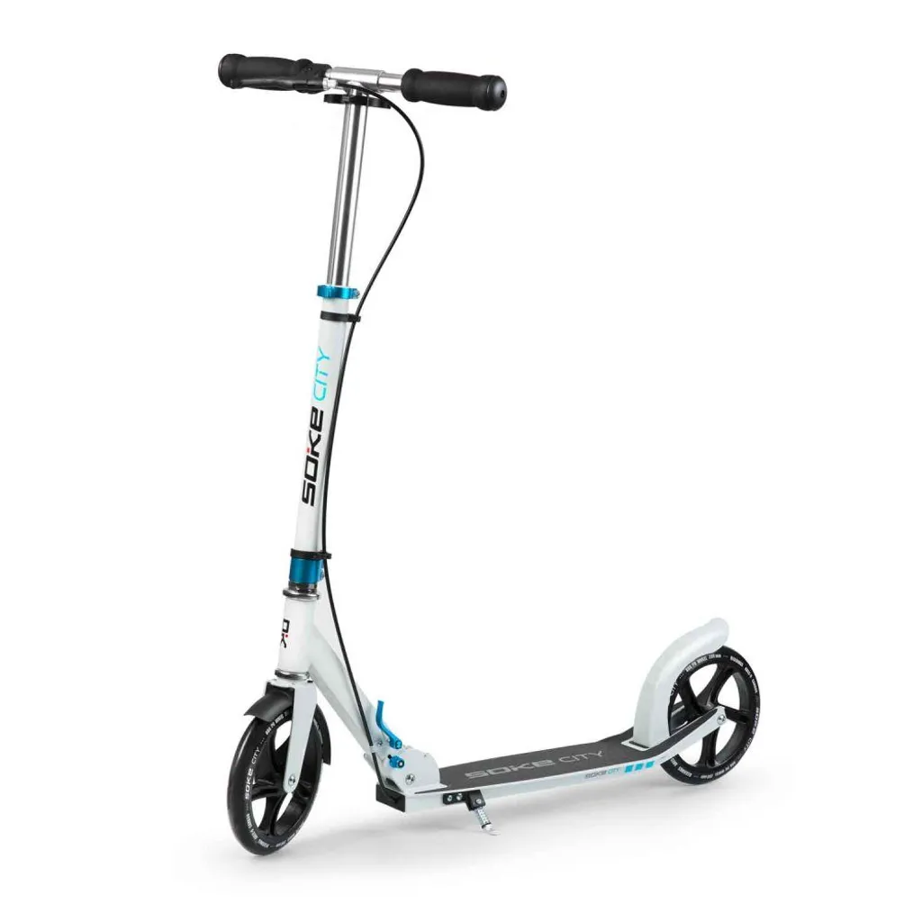 Soke City Blanche - Finis les Retards avec cette Trottinette Pliable Rapide