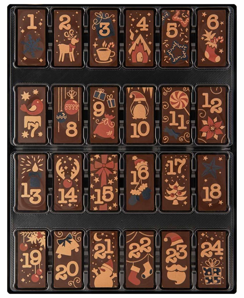 Weibler Geschenkpackung Adventskalender Zartbitter 200g Produktbild 