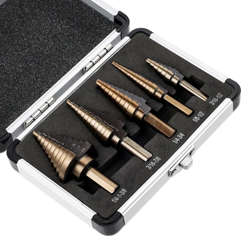 Set stufenbohrer im Koffer - Braun / 5 Stück KP30954