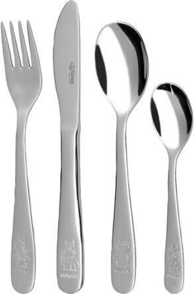 Ménagère enfant 4 pièces QUADRUPLE 6032 DBB pour apprendre à manger