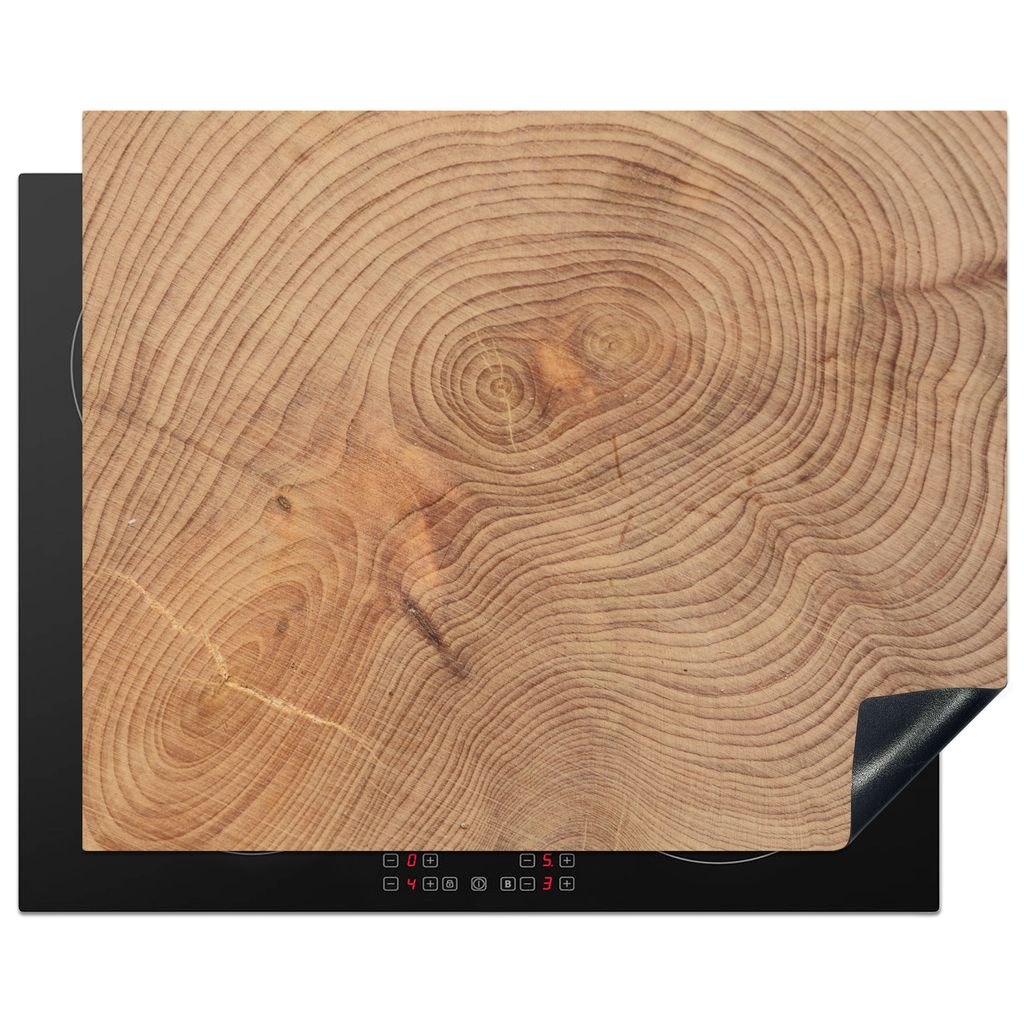 KitchenYeah Herdabdeckplatte Hintergrund der Struktur aus Holzbrettern , 65x52cm, Küche Deko, Glaskeramikkochfeld Herdabdeckung, Abdeckplatte f...