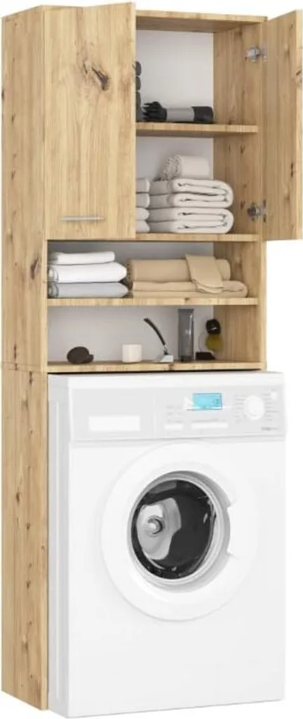 Mobile Sopra Lavatrice BDW 180x64x30 Rovere Artisan - Offerta Bagno