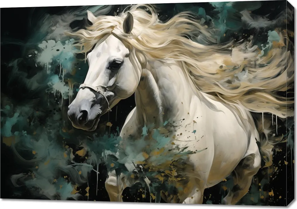 Spirito Selvaggio 100x70cm: Quadro Design Moderno per Living Esclusivo