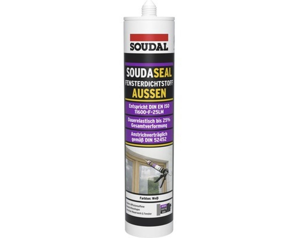 Soudal Soudaseal Fensterdichtstoff aussen weiß 290 ml Produktbild 