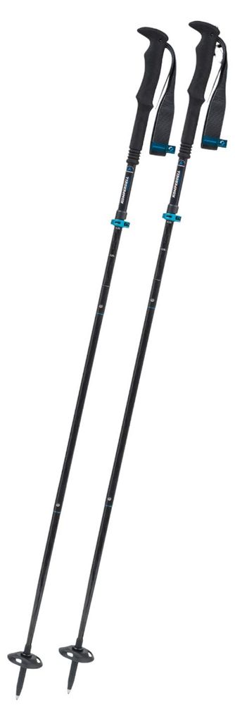 KOMPERDELL FX Lite Carbon Vario Approach Compact Wanderstock Packmass 40 cm Länge 105-125 cm einstellbar weiss 105-125 cm