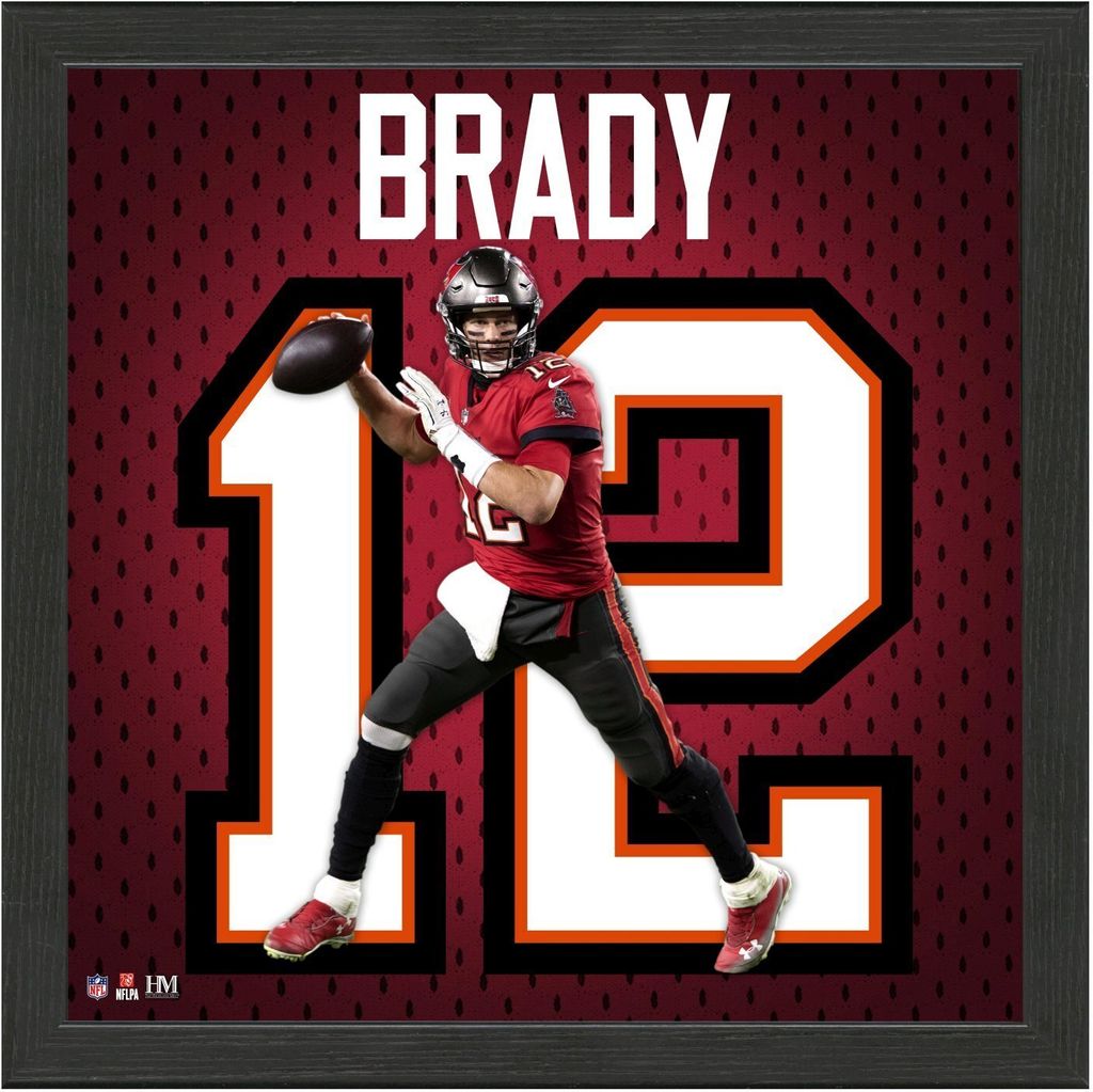Tom Brady Tampa Bay Buccaneers Impact Jersey Frame Bild
