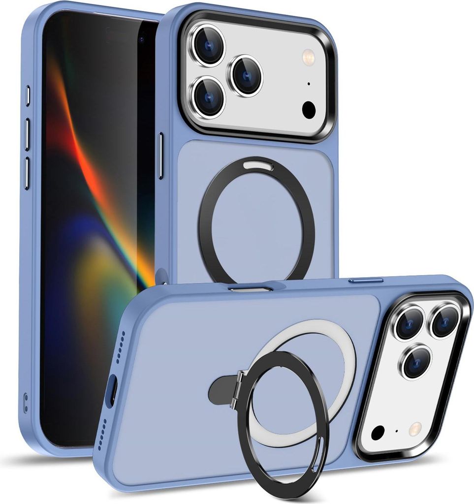 Hybrid Luxury Case für iPhone 17 Pro Max Hülle Magnetring für MagSafe Schutzhülle