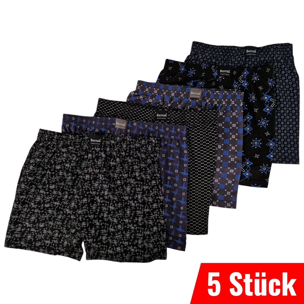 5er Pack Boxershorts Herren Unterhosen Baumwolle Größe Produktbild 