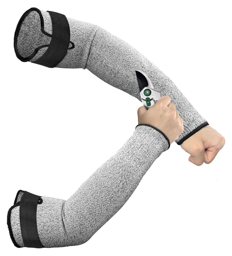 Schnittfeste Unterarmschützer, Klasse 5, lange, atmungsaktive Armschützer für Damen und Herren, Armschützer für Gartenarbeit, Küche, Kochen u...