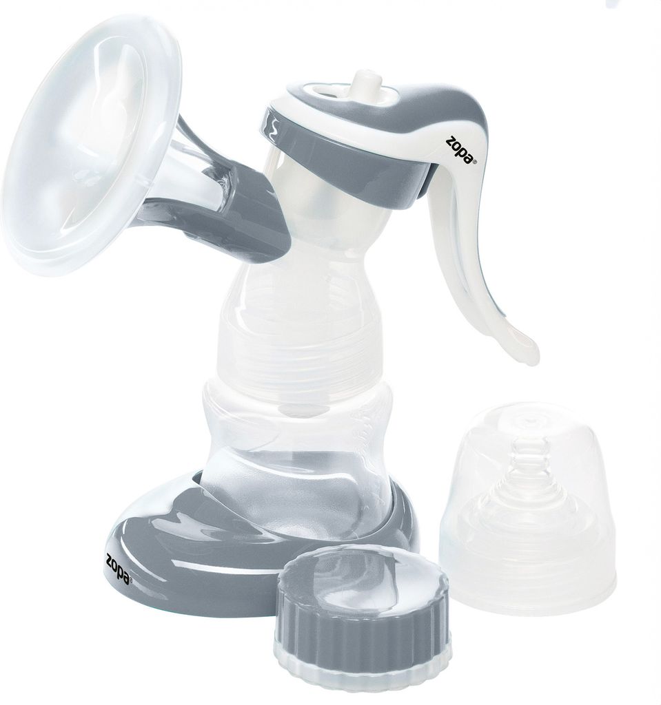 ZOPA Handmilchpumpe Basic Grau